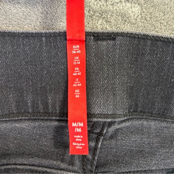 Spanx Women’s Black Straight Leg Jeans Size M - Picture 4 of 7